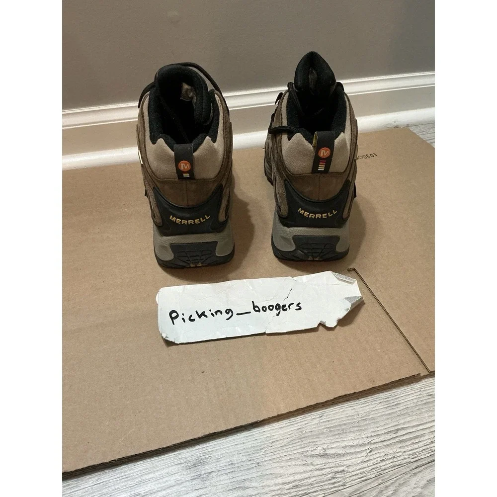 Merrell Mens Size 8 Radius Mid Waterproof Continuum Hiking Boots